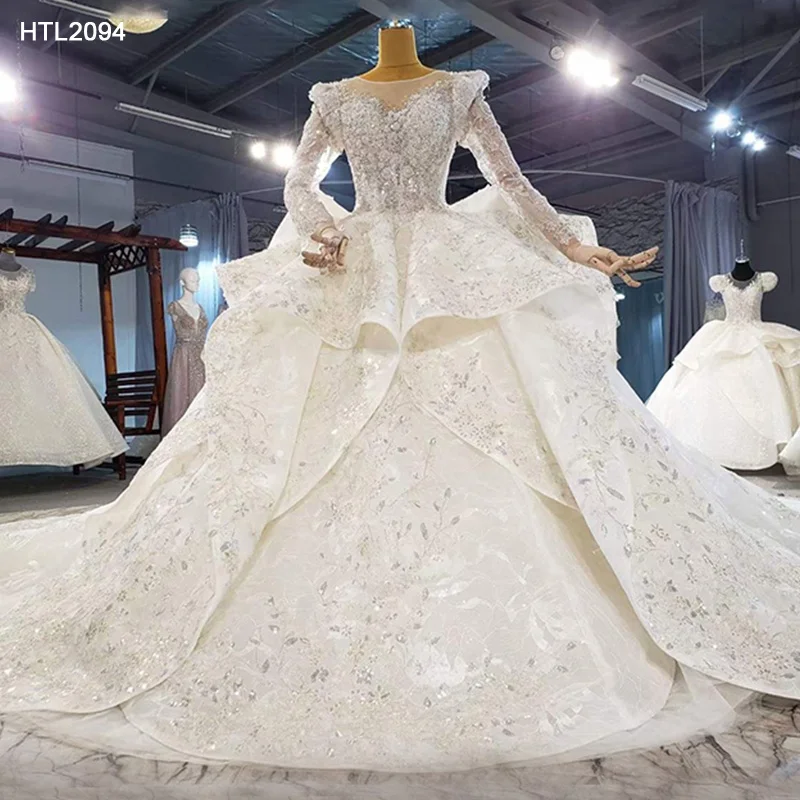 

Jancember HTL2094 Regular Sleeve Women Dress For Wedding Dress Bridal Gowns Elegant, Ivory