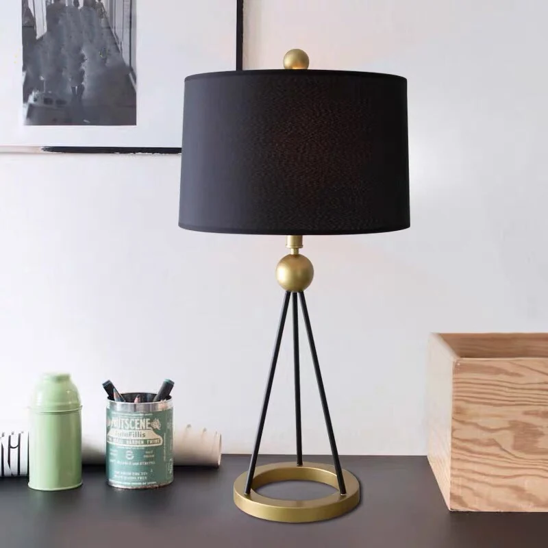 American creative tripod simple hotel club decoration table lamp designer fashion bedroom living room floor table lamp