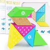 Educational 6 Piece Intelligence Creative DIY Magnetic Wooden Block Toys