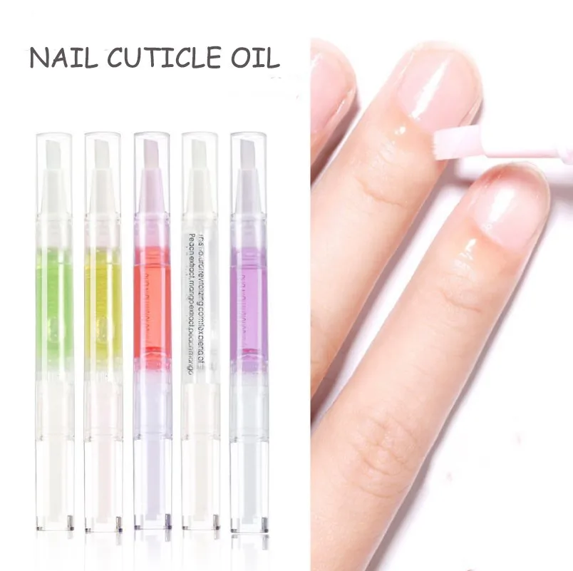 

Aokitec 5ml fruit flavor softener moisturizing nail art care nutrition cuticle oil pen, Transparent