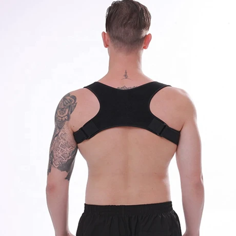 

Adjustable Straps For Comfort back brace posture corrector posture trainer and corrector for back, Black