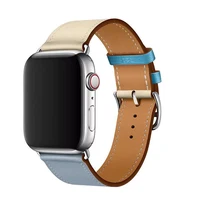 

Contrast Color Genuine Leather Smart Watch band for iwatch strap for apple watch band