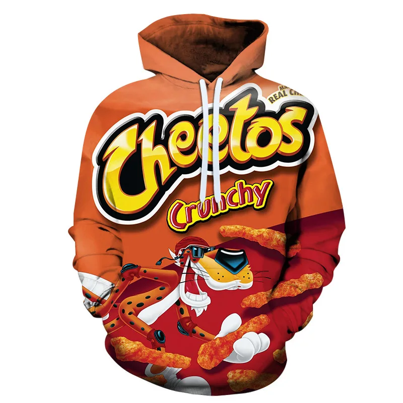 

3D Gourmet French Fries design sublimation print hoodie sweater