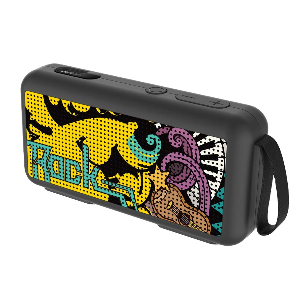 

2021 portable ipx5 waterproof bt 5.0 HIFI sound quality blue tooths speakers F0 DIY creative painting mini wireless speaker