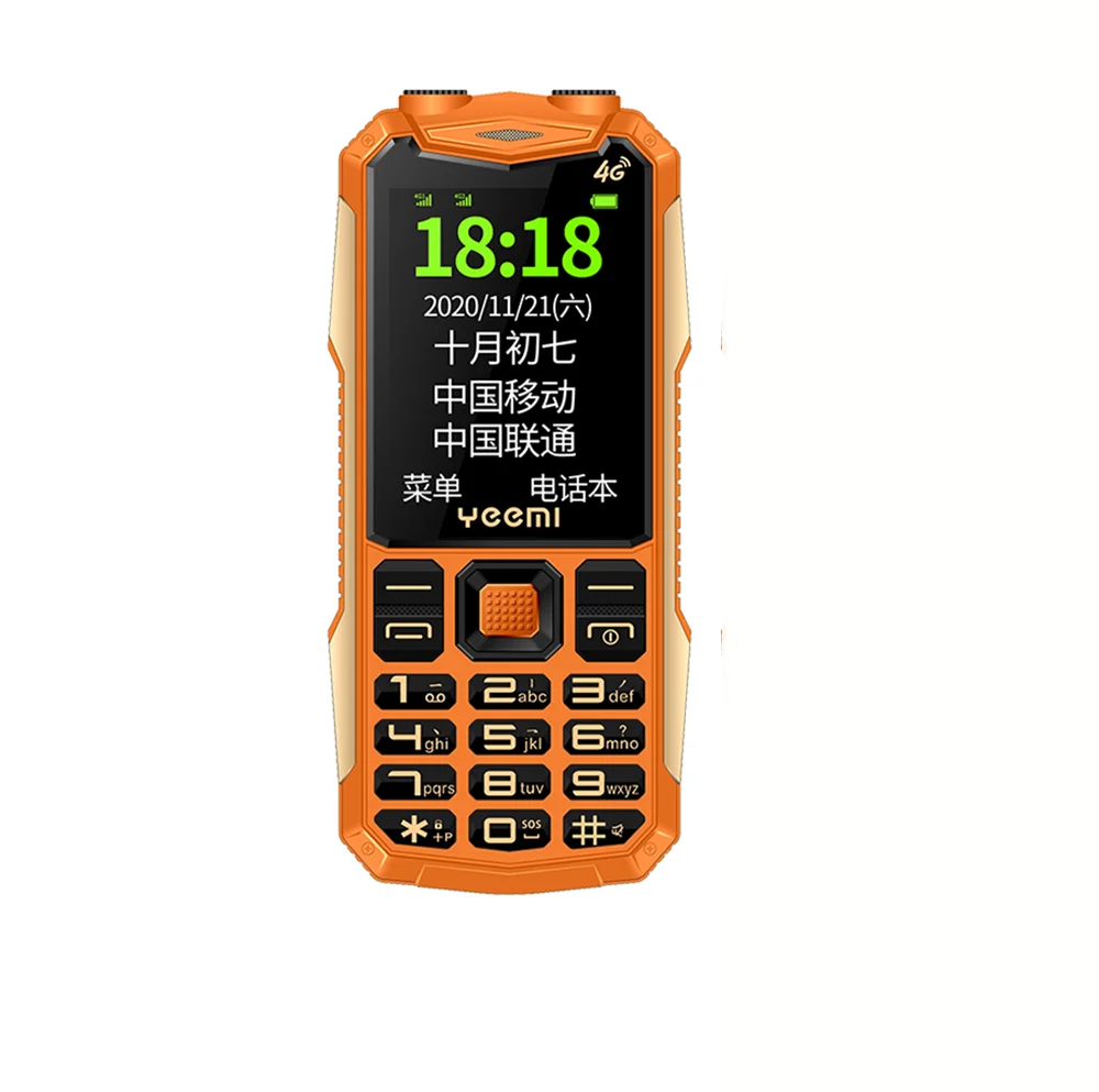 

GSM Keypad Mobile Phones Rugged Strong power bank cell phone 2.4 inch, Black, green, red, orange