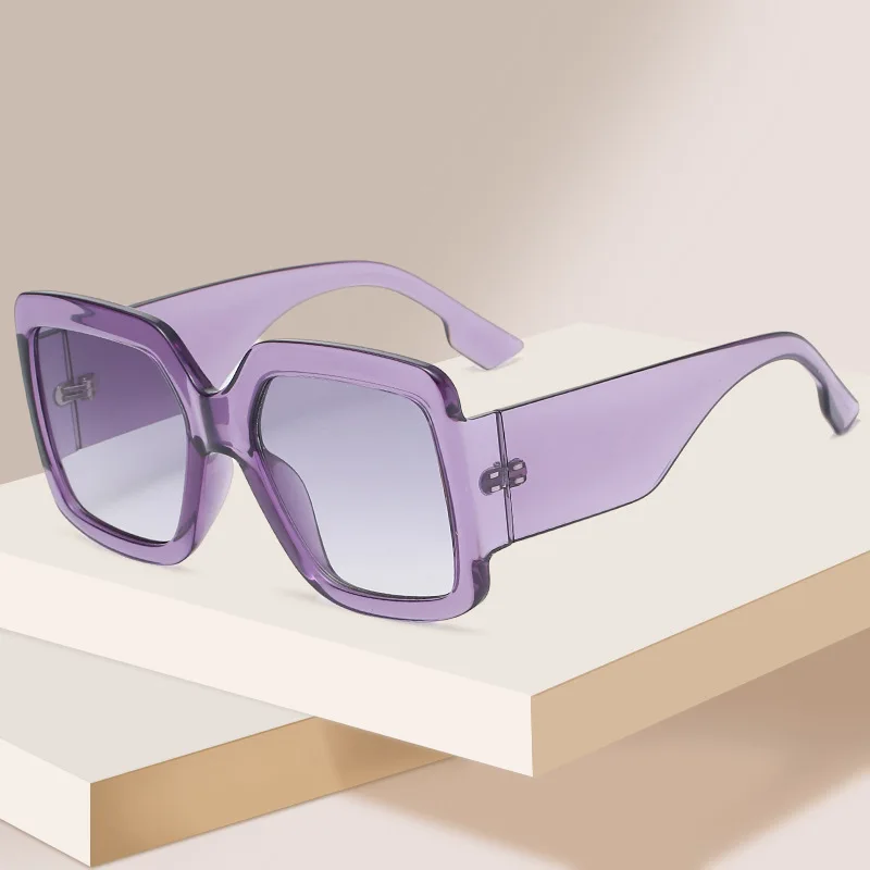 

2021 VIFF HP21389 Custom Logo Big Frame Sun Glasses River Vintage Oversize Sunglasses 2021