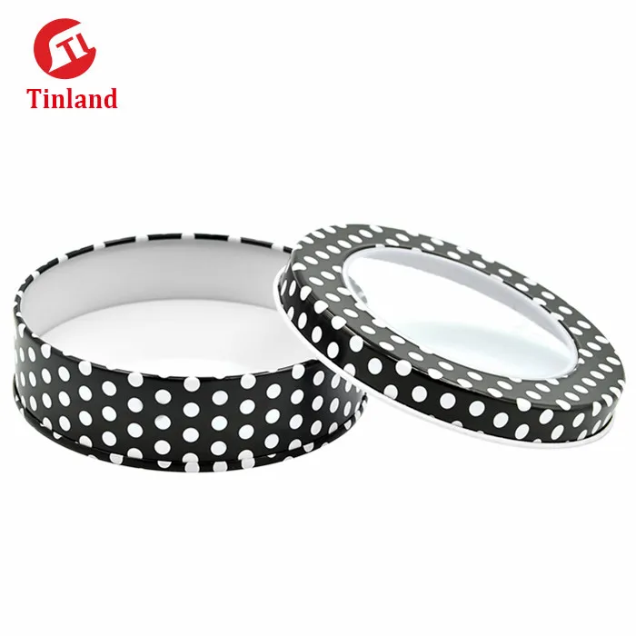 
Decorative Round Aluminum Screw Matte Black Tin Can For Tea Use 
