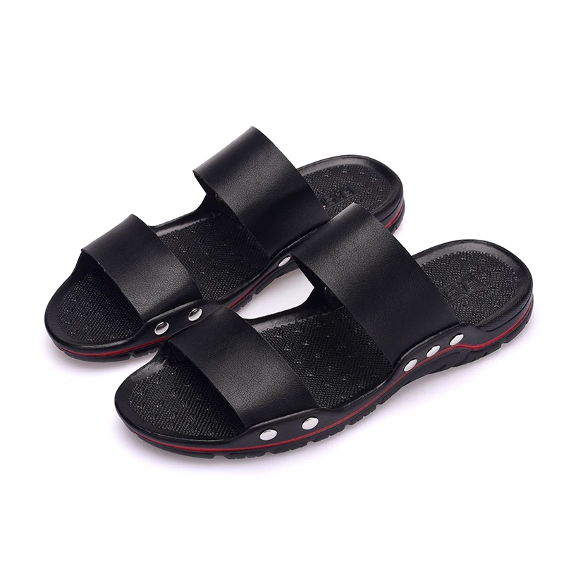 

Wholesale Gents PVC Black Color Slippers And Sandals, Black/brown/white