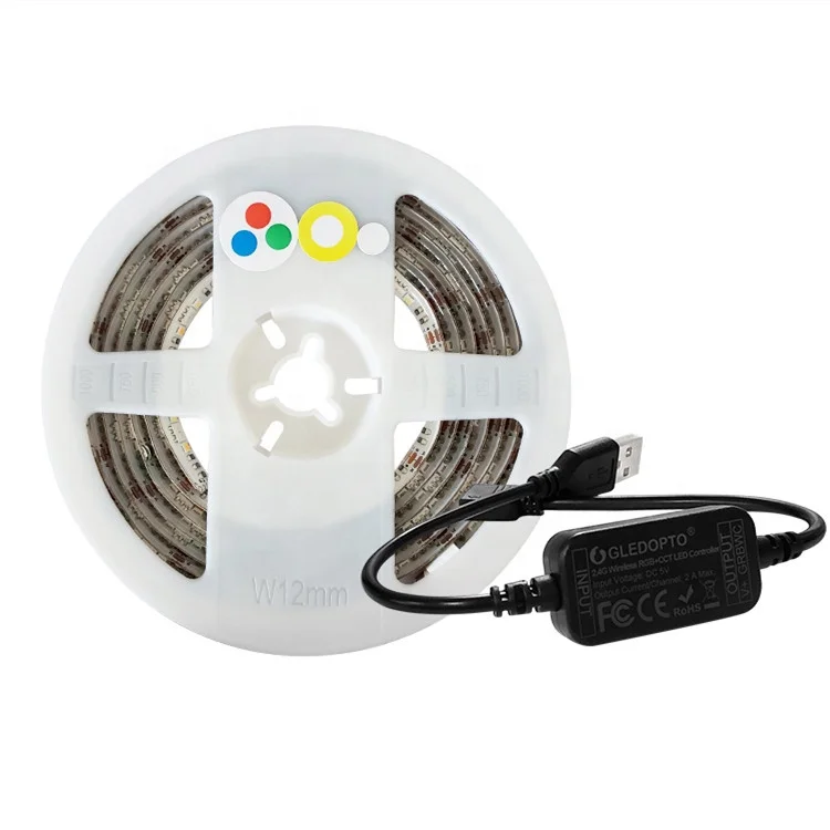 Zigbee 3.0 MINI RGB+CCT led controller GLEDOPTO for color change led strip light home decor ballar lighting