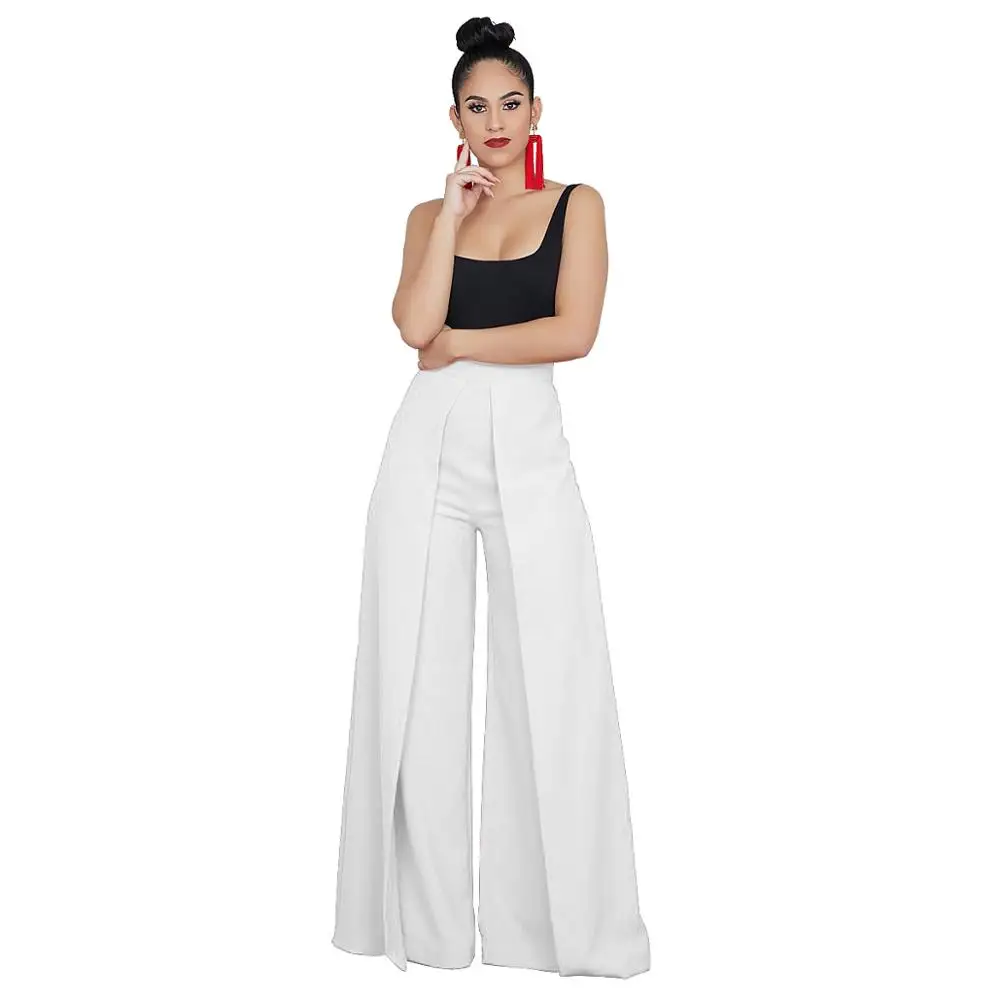 

High Waist Loose Trousers Fashion Wide Leg palazzo Pants Women, Black, white, blue, wine red