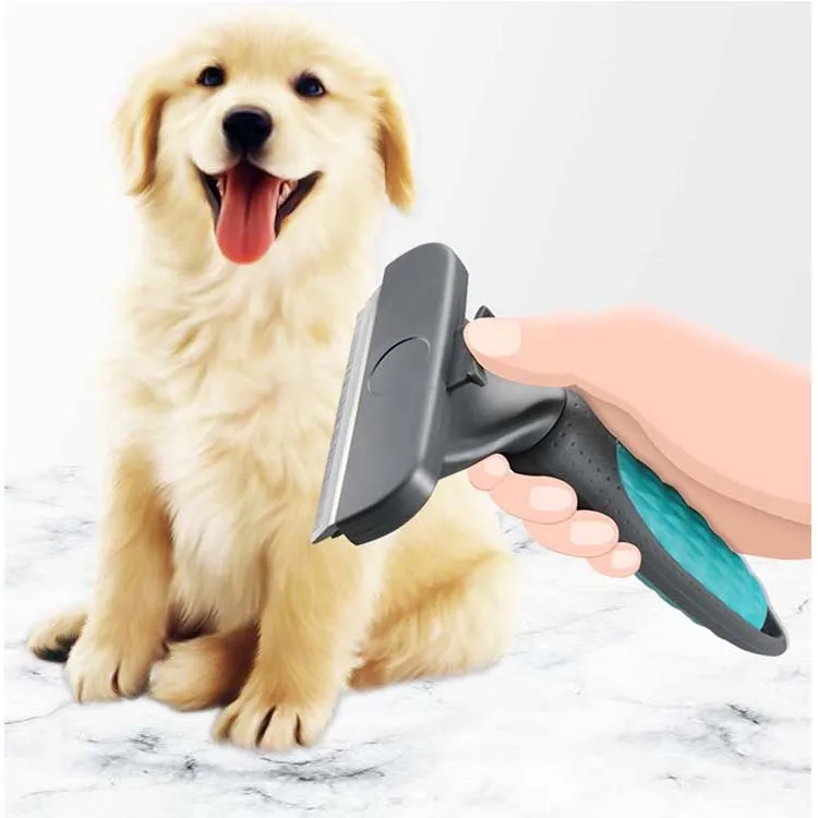 

Double Sided Steel Pet Hair Comb Grooming Remove Massage Cat Fur Removal Puppy Dog Furmins Shedding Brush