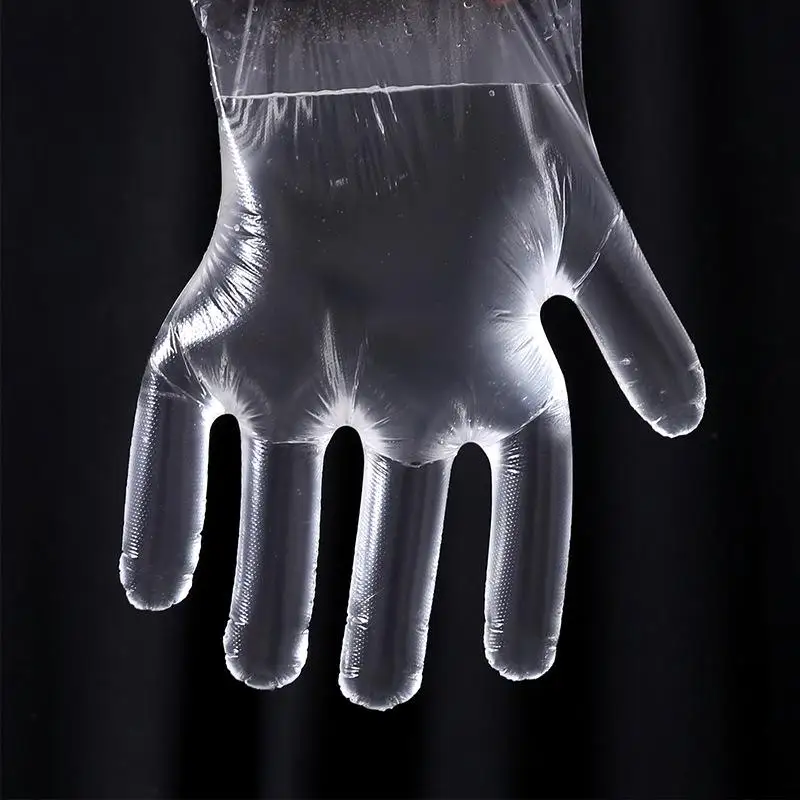 

Household waterproof HDPE/LDPE cheap disposable Gloves, Customized color