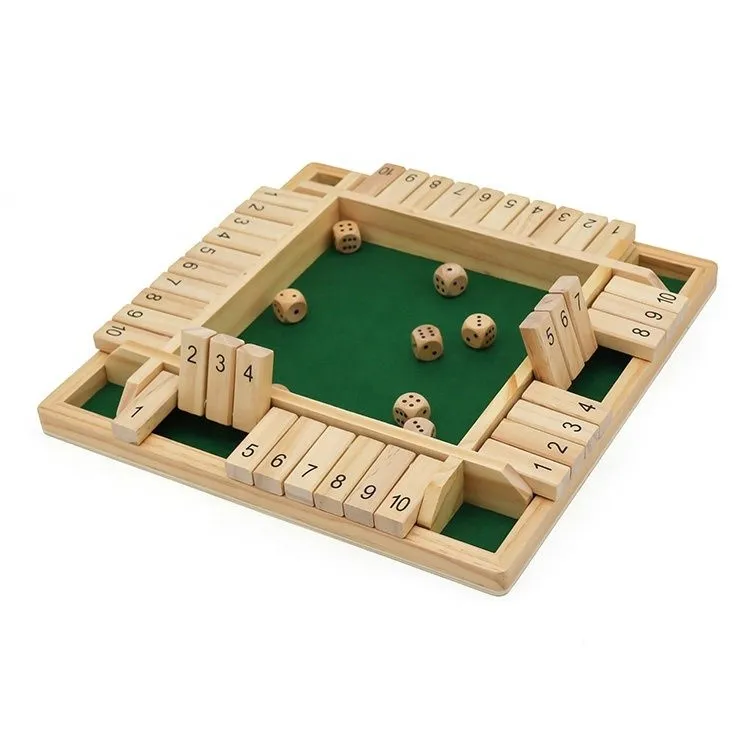

wooden shut the box