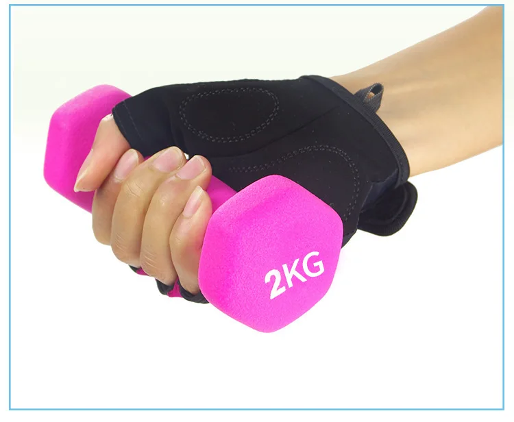 Colorful 1 Kg Dumbbell Set Vinyl Dipping Pvc Neoprene Portable Gym Solid Cast Iron Dumbbell