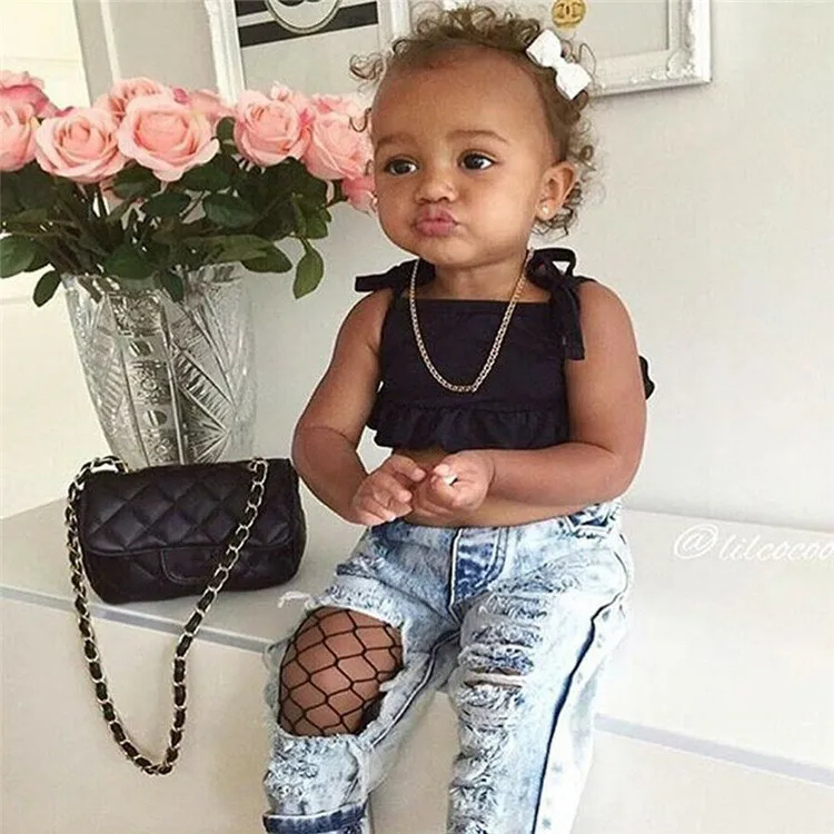 infant ripped jeans girl