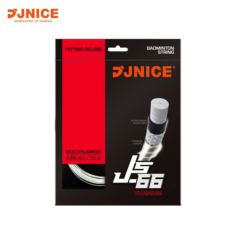 

JNICE JS-66 TI metal sound stable control badminton racket string, Fluorescent yellow, purple,pink, white
