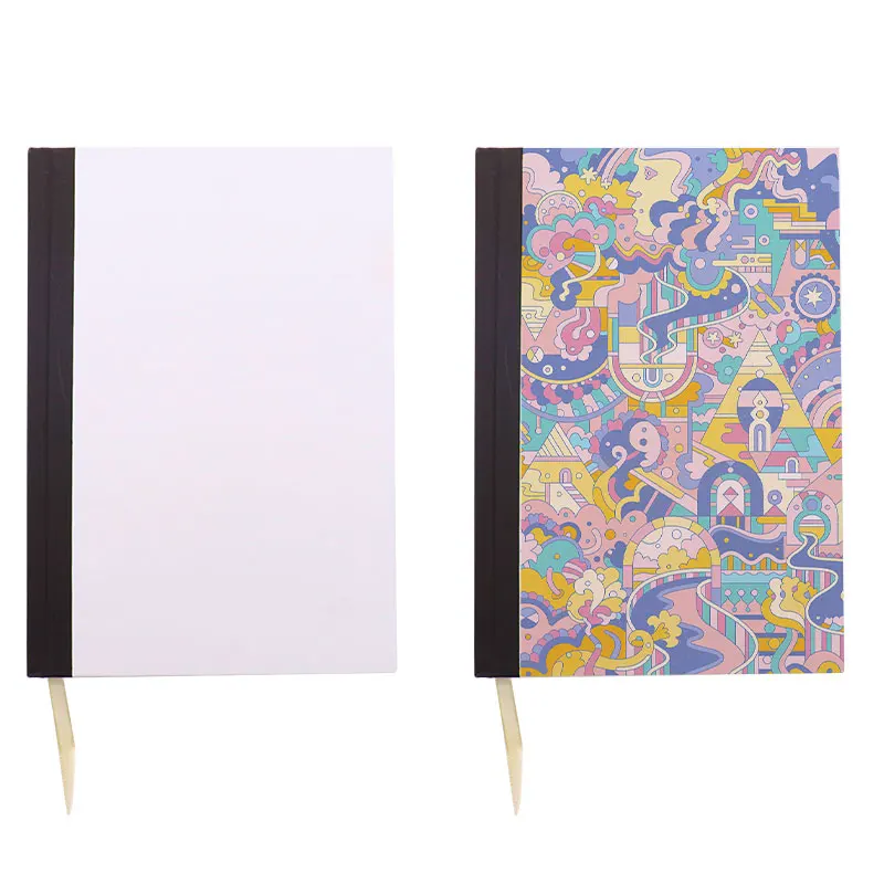 

White Sublimation Blanks Diy Craft Pu Leather Journal Diary A6 Thick Transfer Notebook For Heat Press Printing