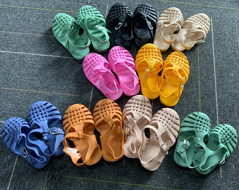 

Summer Casual Roman Children Baby Girls Toddler Soft Non-slip Cutest Little Beach Jelly Porous Slippers Sandals