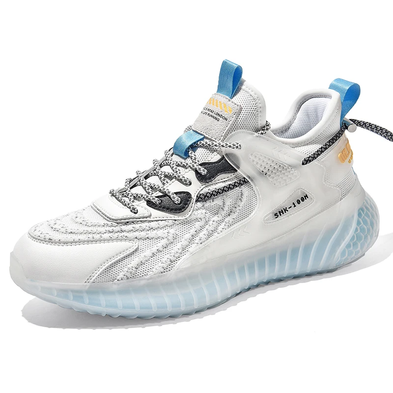 

2021New arrival High-quality fashion flying woven tide shoes comfortable and soft Yeezy shoes breathable casual jogging shoes, 4 colors