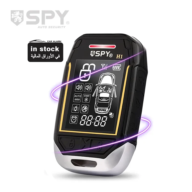 

2023 SPY Anti-hijacking Car Security best universal smart key 2 way car alarm immobilizer system with engine automatic