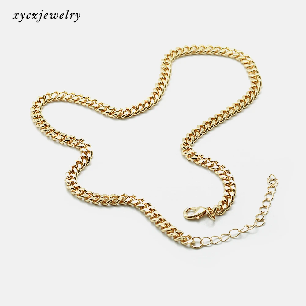 

Popular Hip Hop Cow Chain Necklaces Gold Plated Ladies Men Cowboy Chain