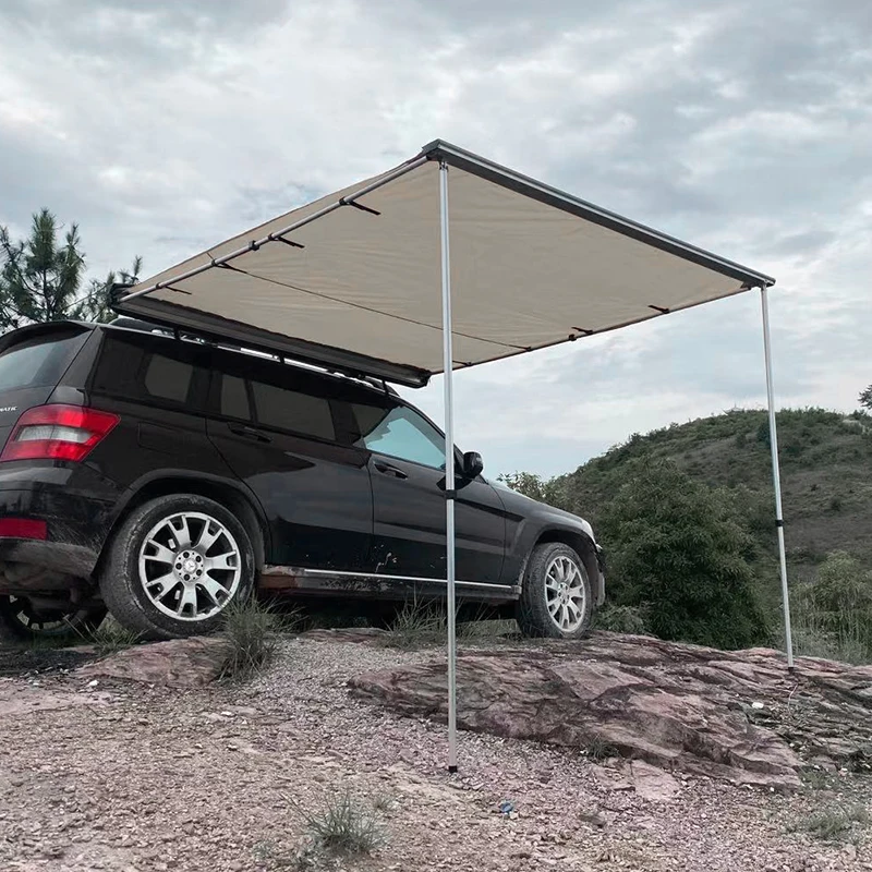 

Vivanstar OT1603B Square 4wd Top Roof Tent Hard Shell Travelling Outdoor Camping Car Side Awning