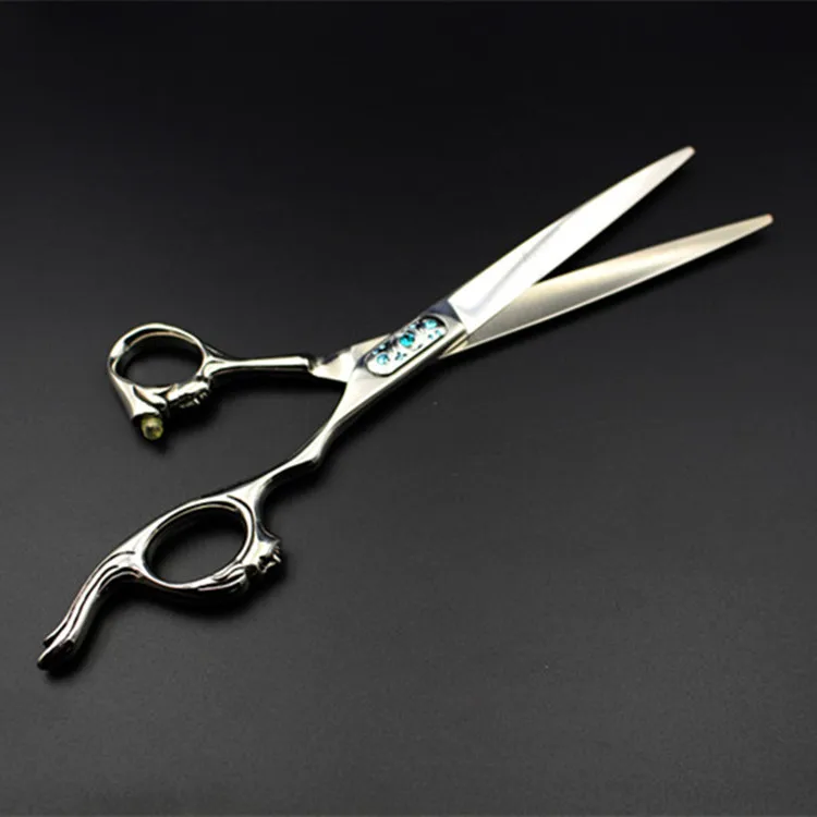 

Wholesale high quality barbershop accessories imported barber scissors, Silver