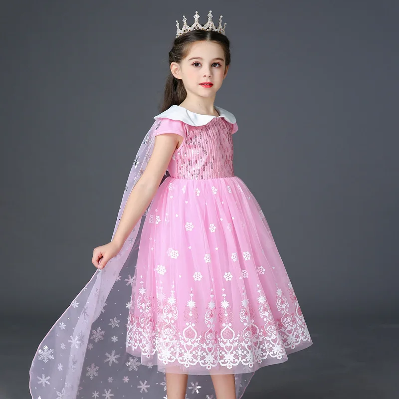 

Baby Girl Belle Dress Up Dresses Beauty and The Beast Kids Elsa Anna Princess Snow White Frock Girls Mickey Fairy dress