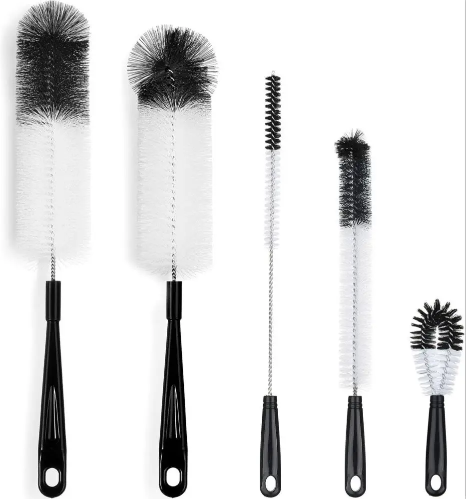 

Household plastic baby milk bottle brush small cleaning cup brush