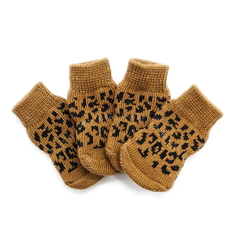 

Indoor non-slip thermal dog socks Teddy bear small dog socks covers to prevent nuisance pet shoes