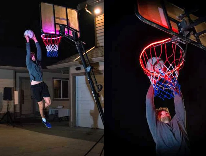 Outdoor induction basketball hoop light led goal strip light