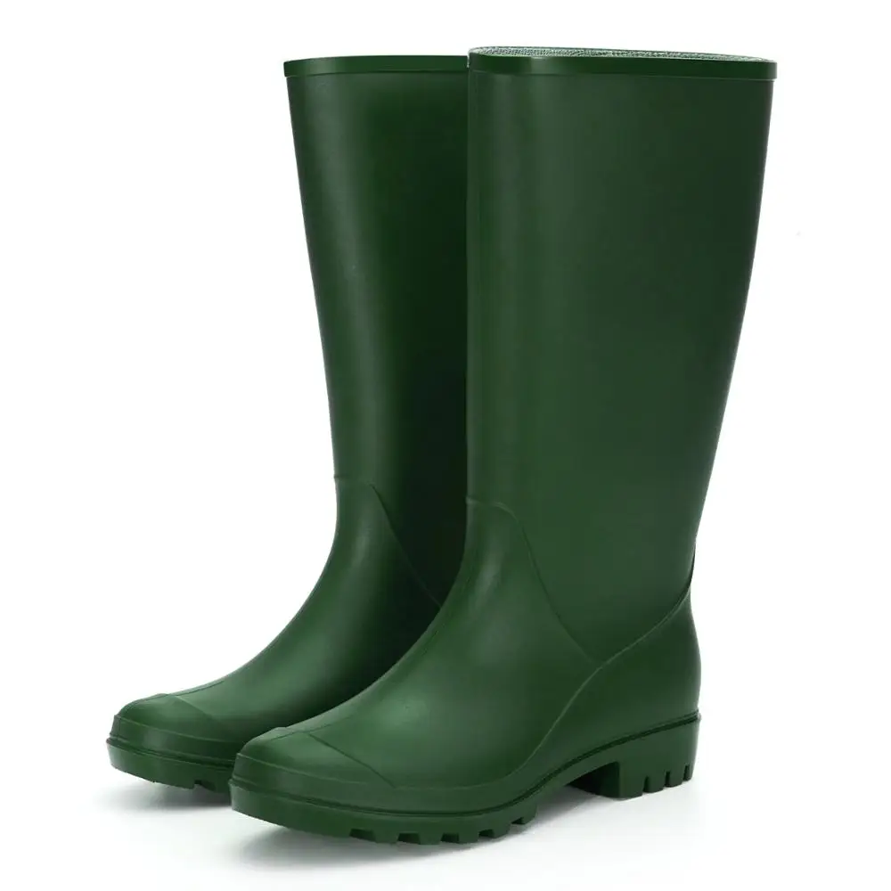 

Wholesale Fashion Knee High Pvc Ladies Rain Boots For Women, As pictures/oem