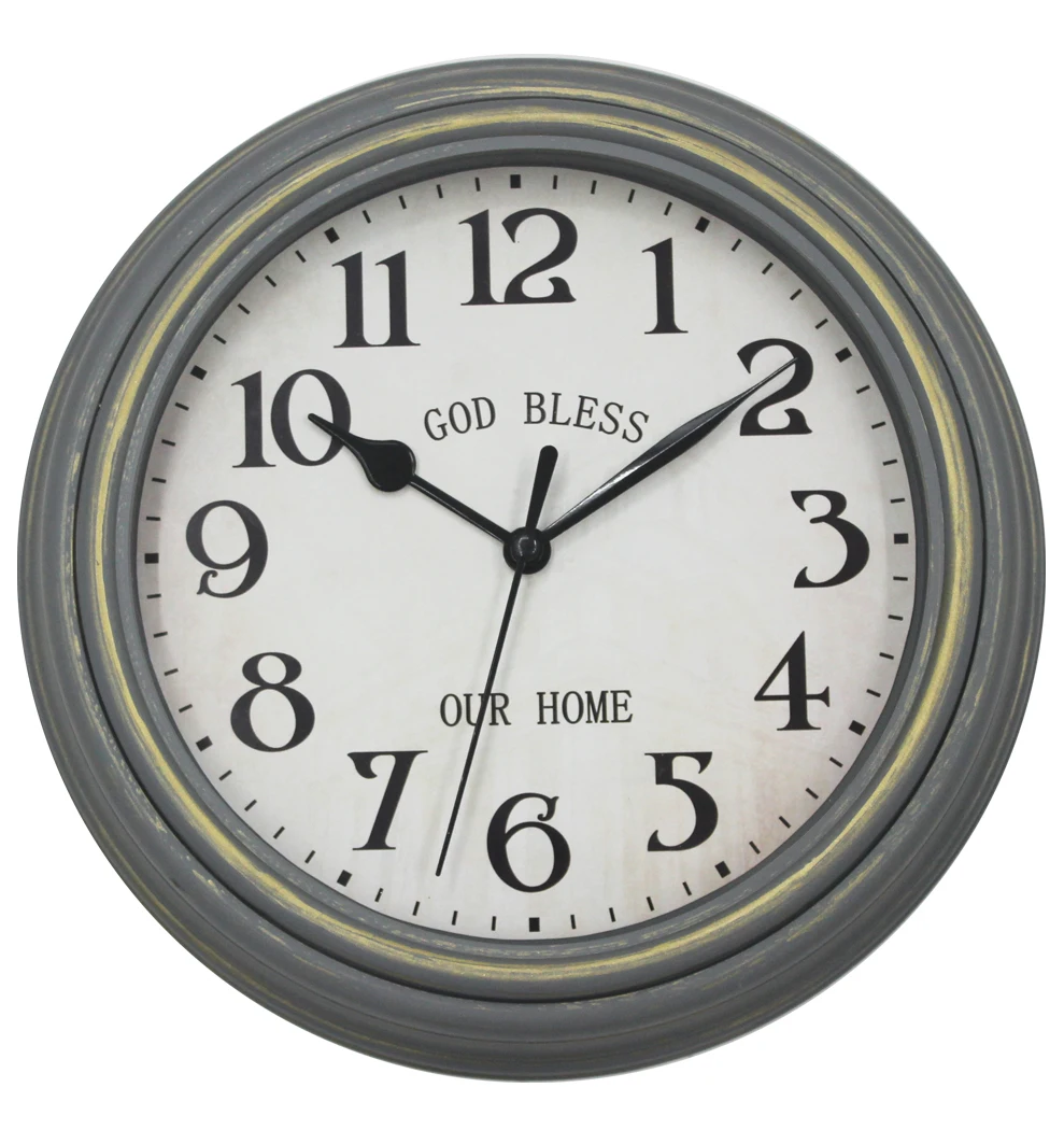 

Promotion simple round design cheap plastic wall clock