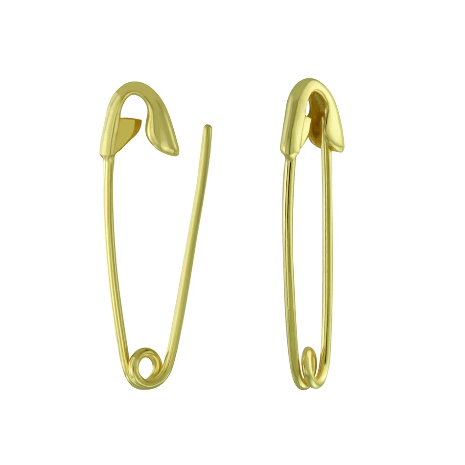 

Wholesale Fashion design 925 sterling silver jewelry 18k gold plated Paper clip earrings for Women