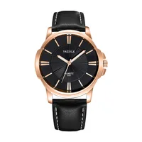

YAZOLE 332 Gold case Top Brand Luxury Fashion Quartz Watch Men Watches Business Mens Wrist Watch Hodinky Relogio Masculino