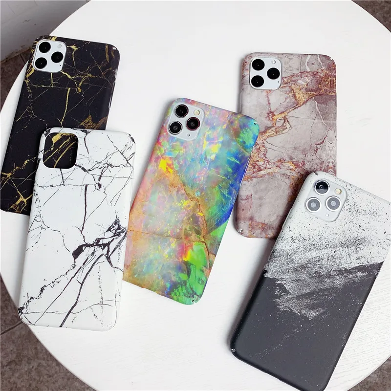 

Hard PC Marble Phone Case For Samsung Galaxy S20 Ultra S10 S9 S8 Plus S10E S7 Edge Note 9 8 10 Plus Case Cover Ultra Slim Shell, Multi, as the pictures show