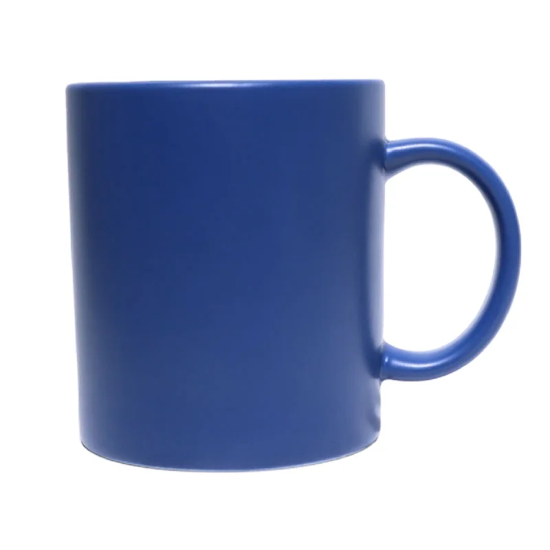 

Porcelain Coffee Mugs And Ceramic Tea Cups Wholesale Blue/Grey/Black Matte Glaze Ceramic Mug Cheap Ceramic Mug With Color Handle