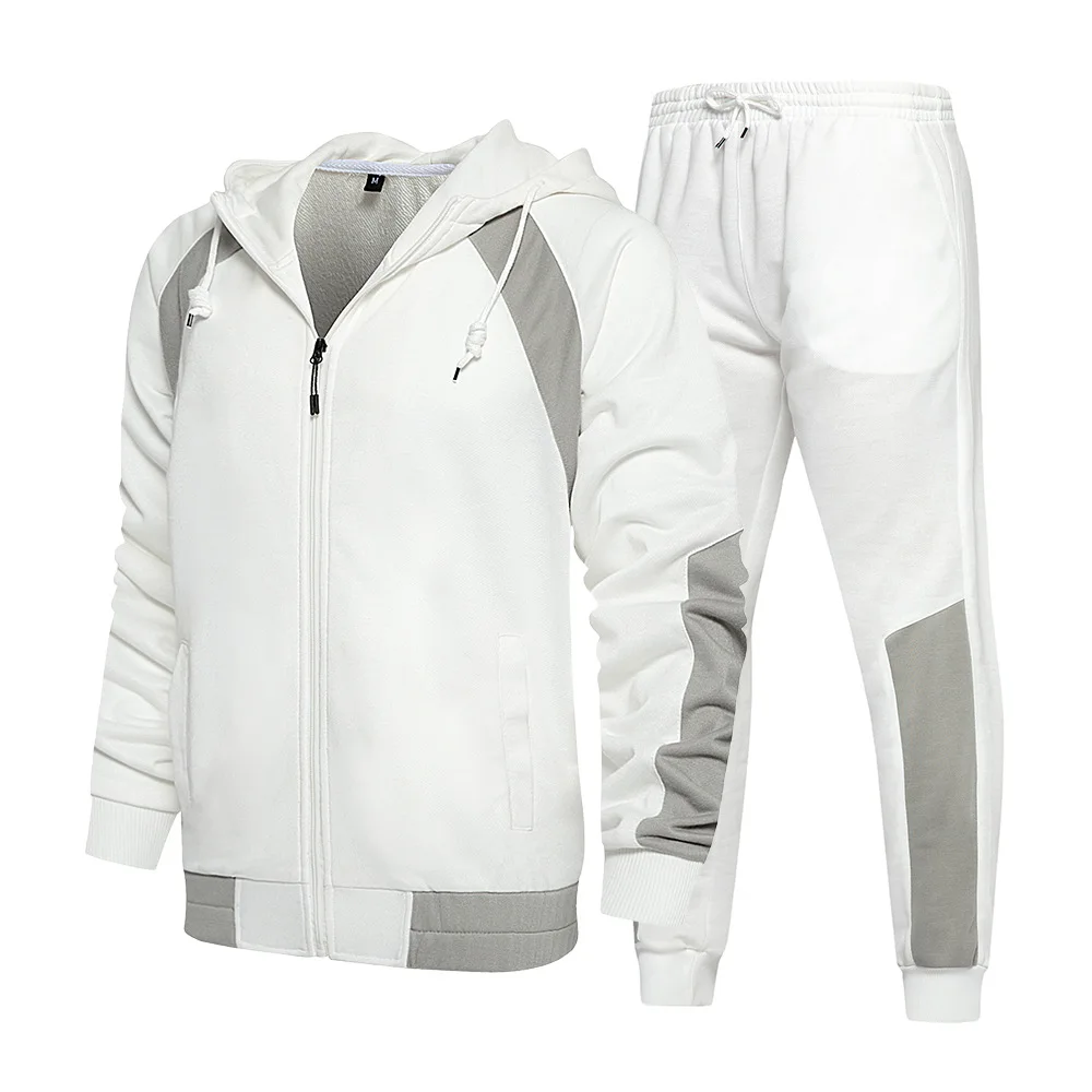 

2021 mens sweat suits tracksuit white hoodie set Sport Gym Track Suit For Men