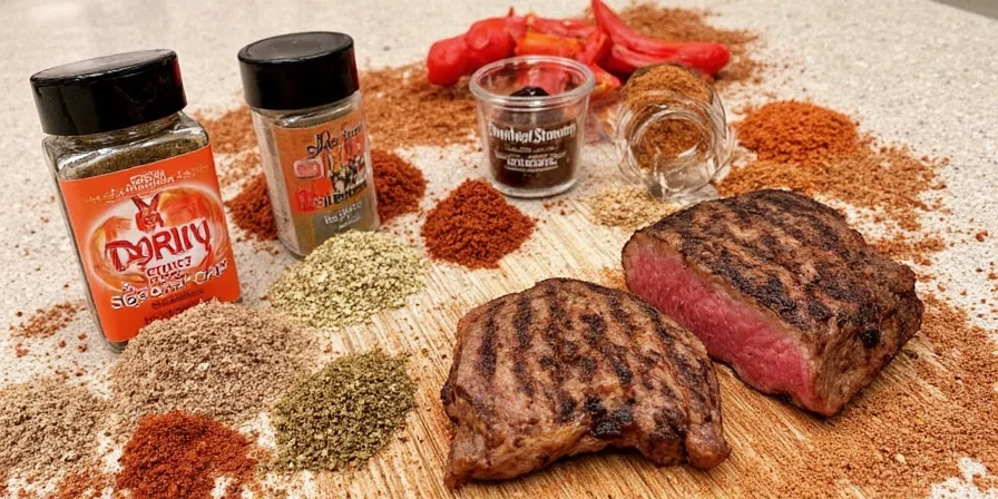 Searing Steak with Montreal Seasoning