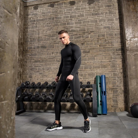 

Breathable Long Sleeve Gym Fitness T Shirt Workout Apparel Men