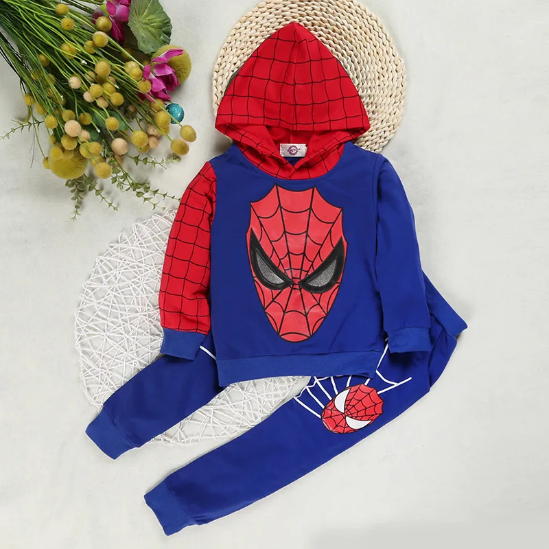 Kinder Jungen Marvel Spider-man Cosplay Kostüm Hoodie T-Shirt Hosen Outfits Set