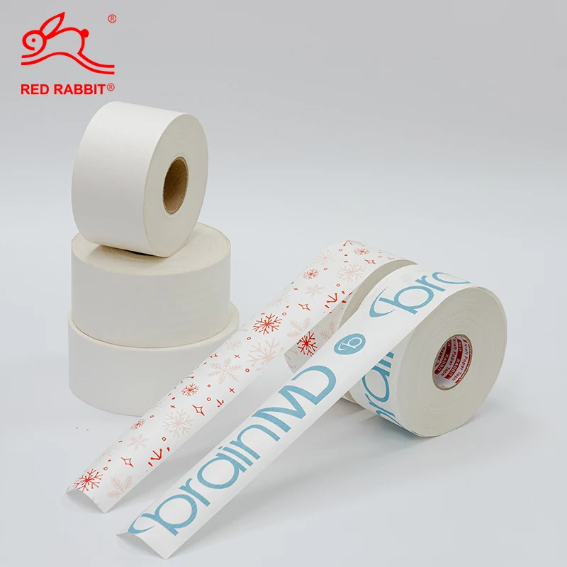 Factory Customized Brand Printing White Water Activated Kraft Adhesive Tape