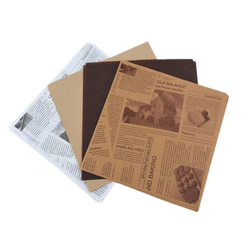 
Food paper greaseproof paper printing can be customized size 
