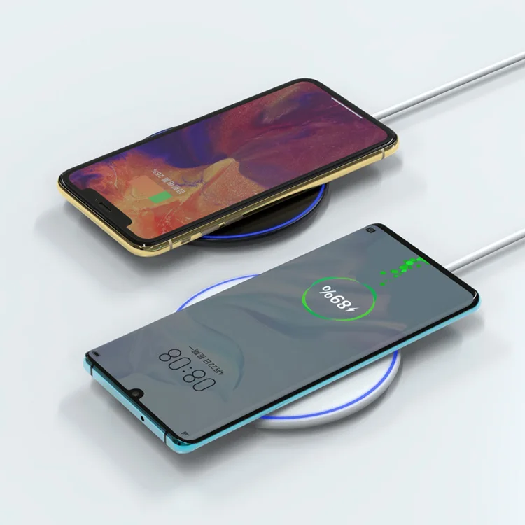 

New Ultra Thin Wireless Charging Pad Wireless Charger 15W 10W 5W Wire Less Charger For Iphone Sumsung Huawei