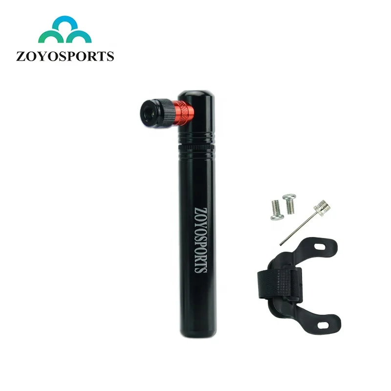 

ZOYOSPORTS 2021 new design Mini Portable Bicycle Pump Aluminum Alloy Tire Air Inflator Pump For Mountain Bike Bicycle Accessory, Black,silver(or custom )