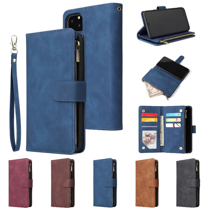 

Leather Case Phone Cases Leather Flip Wallet Mobile Case for iPhone 11 8 7 6 Plus X XS XR Cell Phone Cover
