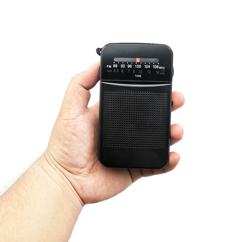 

Factory spot low price sales protable am radio, Black