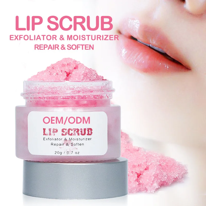 

OMG lip blam moisturizer custom natural oem organic exfoliate skin deep cleanses nourishes lip skin scrub private label lip care, Pink