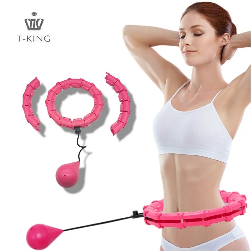 

Tking Home Straining Slimming Smart Hula Hoops Detachable Adjustable Auto Spining Hula Ring Thin Waist Abdominal Exerciser For W, Pink, purple, blue