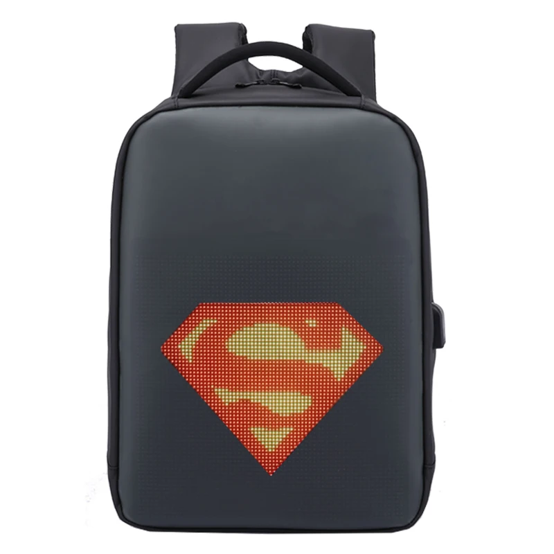 

Russia customize pixs backpackled backpack pixel led backpack with power bank led display sereens for bags, Customized colors